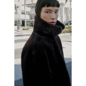 ZARA REVERSIBLE DOUBLE-FACED FAUX LEATHER JACKET